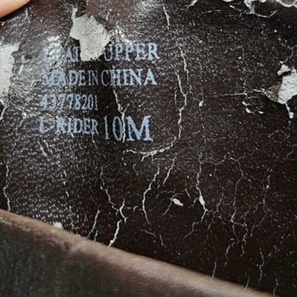 Franco Sarto 10 Black Leather Flat Riding Boot Minimalist Classic Snap Career - Picture 2 of 4